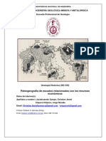 Informe N04 de Geología Histórica - Ciquero Chipoco, Jorge - Llactahuaman Quispe, Christian - Paleogeografía de Escudos