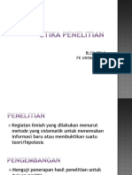 Etika Penelitian Rti-2 - 2016