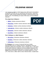 The Feldspar Group Is A Fairly Large Group With Nearly 20 Members