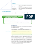 1.3 Complex Numbers Quadratic Equations in The Complex Number System