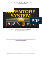 Inventory System Guide: D O C U M E N T A T I O N