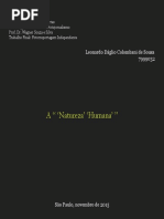 A 'Natureza' 'Humana'