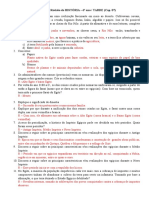 Atividade de Revisão de História - 6º Ano Tarde - Gabaritada