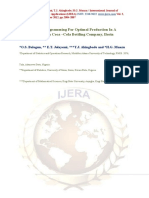 Use of Linear Programming For Optimal Production in A Production Line in Coca - Cola Bottling Company, Ilorin