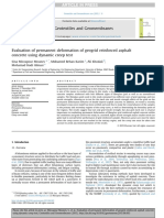 Evaluation of Permanent Deformation of Geogrid Reinforced Asphalt Concrete Using Dynamic Creep Test 2015 Geotextiles and Geomembranes