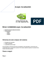 Error Nvlddmkm Sys La Solucion 4212 Kz54pc