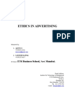 Ethics in Advertising: ITM Business School, Mumbai