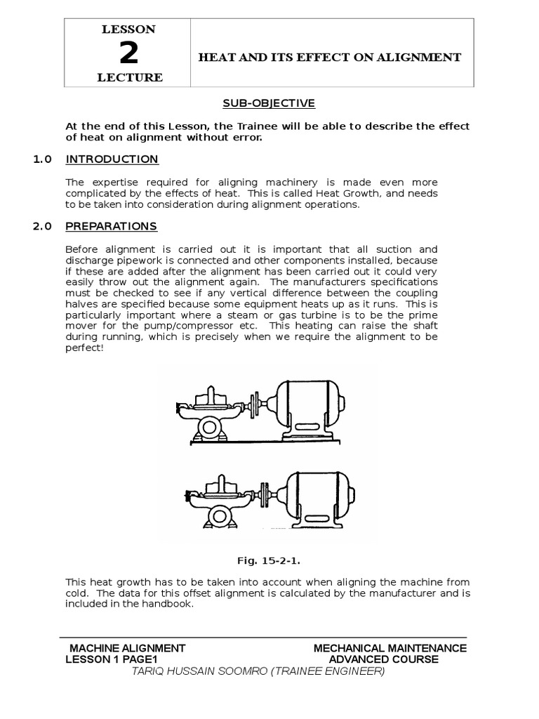 Heat Effects on Machinery Alignment | PDF | Belt (Mechanical) | Machine ...
