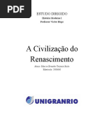 A Civilização Do Renascimento, por Evandro Brasil