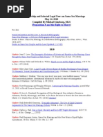 Download Legal Scholarship on Same Sex Marriage Update 05-14-10 by Michael Ginsborg SN31393271 doc pdf