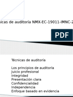 Técnicas de Auditoría NMX EC 19011 IMNC 2012