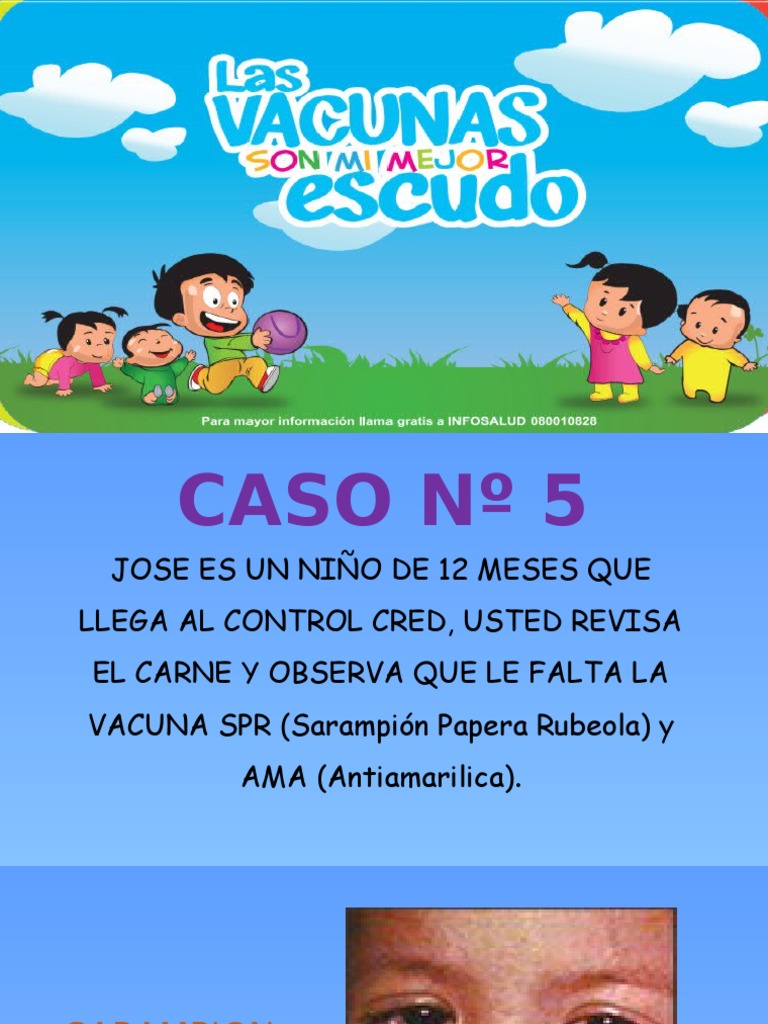 Vacunas SPR y AMA en Niños de 12 Meses | PDF | Vacunas | Sarampión