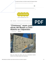 "Chistosos" Rayan Cuatro Obras Del Museo A Cielo Abierto en Valparaíso - Red Valparaíso - Noticias