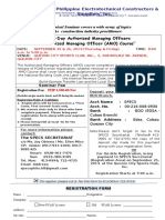 AMO Registration Form September 25 & 26, 2014