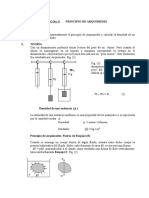 Laboratorio de Principio de Arquimides