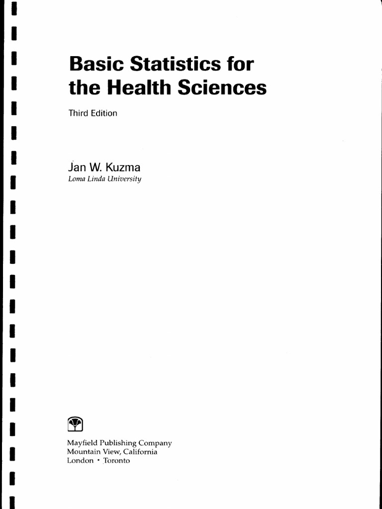 Basic Statistics For Health Sciences | PDF | Errors And