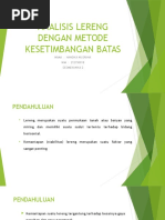 Download 10 Analisis Lereng Dengan Metode Kesetimbangan Batas-handika Nugraha 212150018 by Handika Nugraha SN313956397 doc pdf