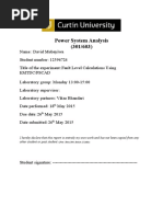 Power System Analysis Lab 5