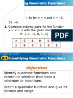 Quadratic Functions 1