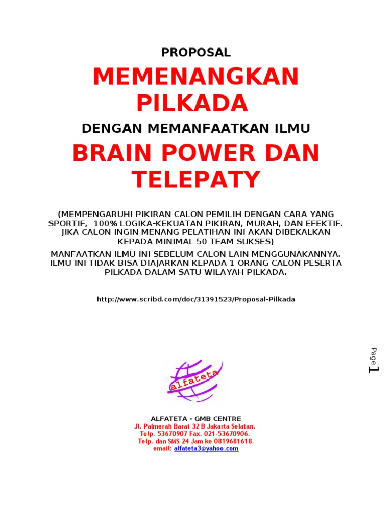 Proposal Pilkada