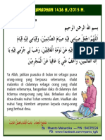 Doa-Doa Bulan Ramadhan