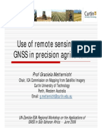 Use of Remote Sensing and GNSS in Precision Agriculture: Prof Graciela Metternicht