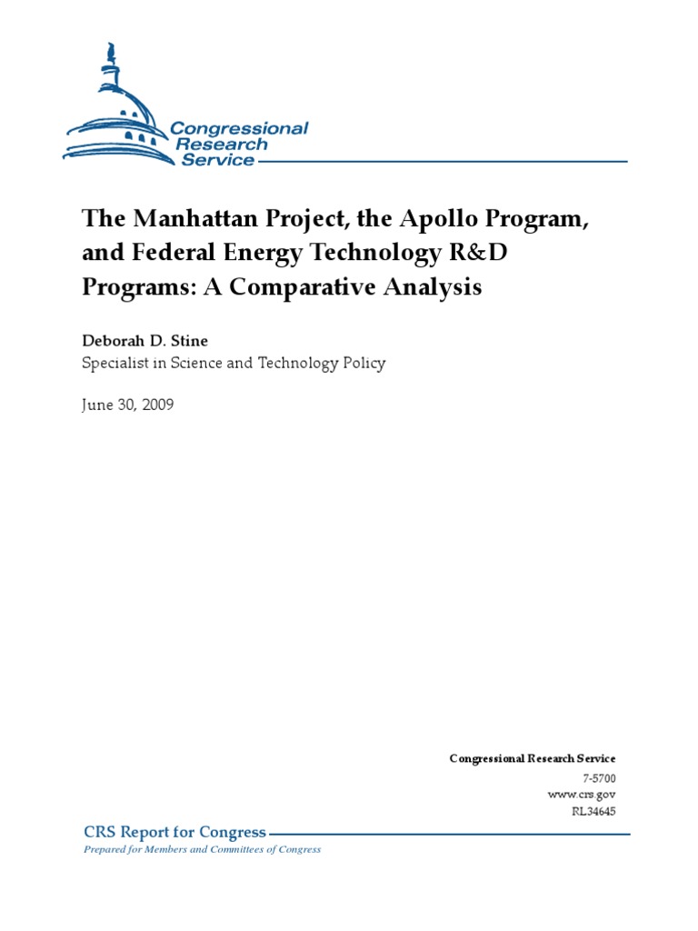 Comparative Analysis of R&D Programs | PDF | Nasa | Apollo Program