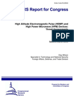 High Altitude Electromagnetic Pulse (HEMP) and High Power Microwave (HPM) Devices Threat Assessments