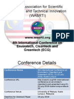 World Association For Scientific Research and Technical Innovation (Wasrti)