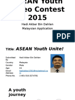 ASEAN Youth Video Contest 2015- Hadi (Malaysia)