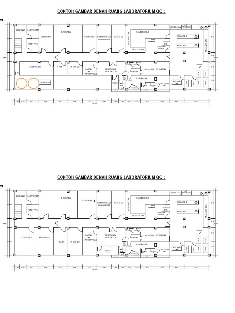 Gambar  Denah  Ruang Laboratorium Digedung A LT 3 PDF 
