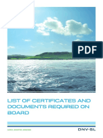 List - of - Certificates To Be On Board