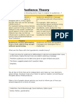 Audience Theory Handout