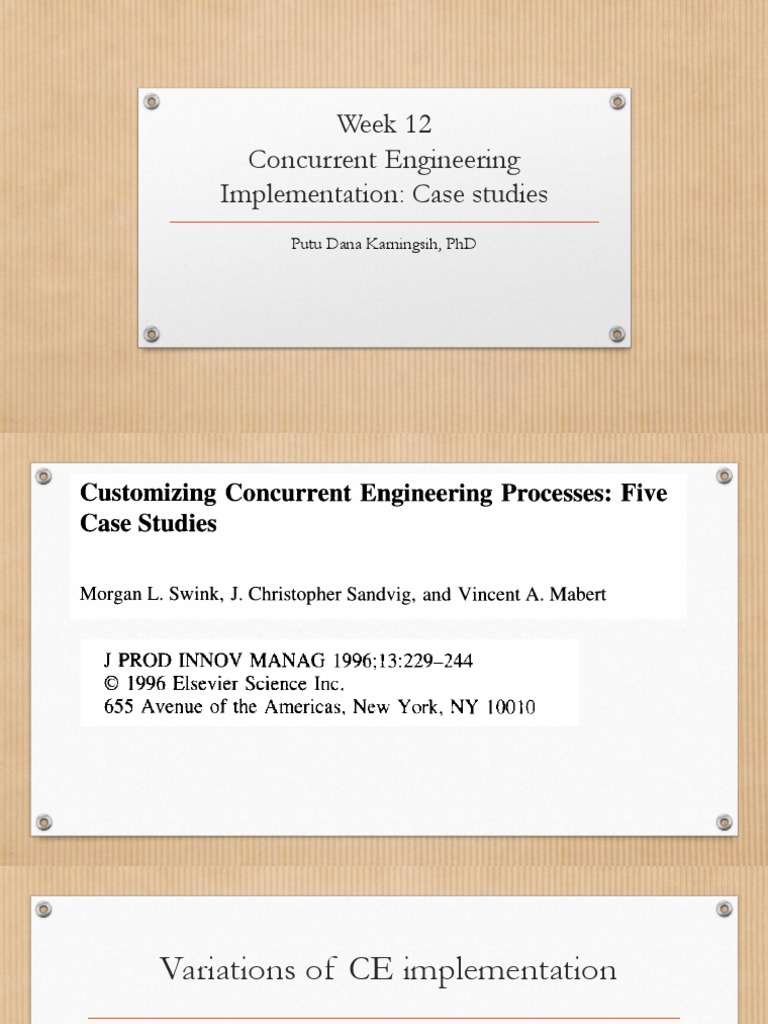Week 12a CE Implementation Case Studies | PDF