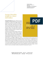 Nota de Prensa Santiago Montobbio Sobre El Cielo Imposible