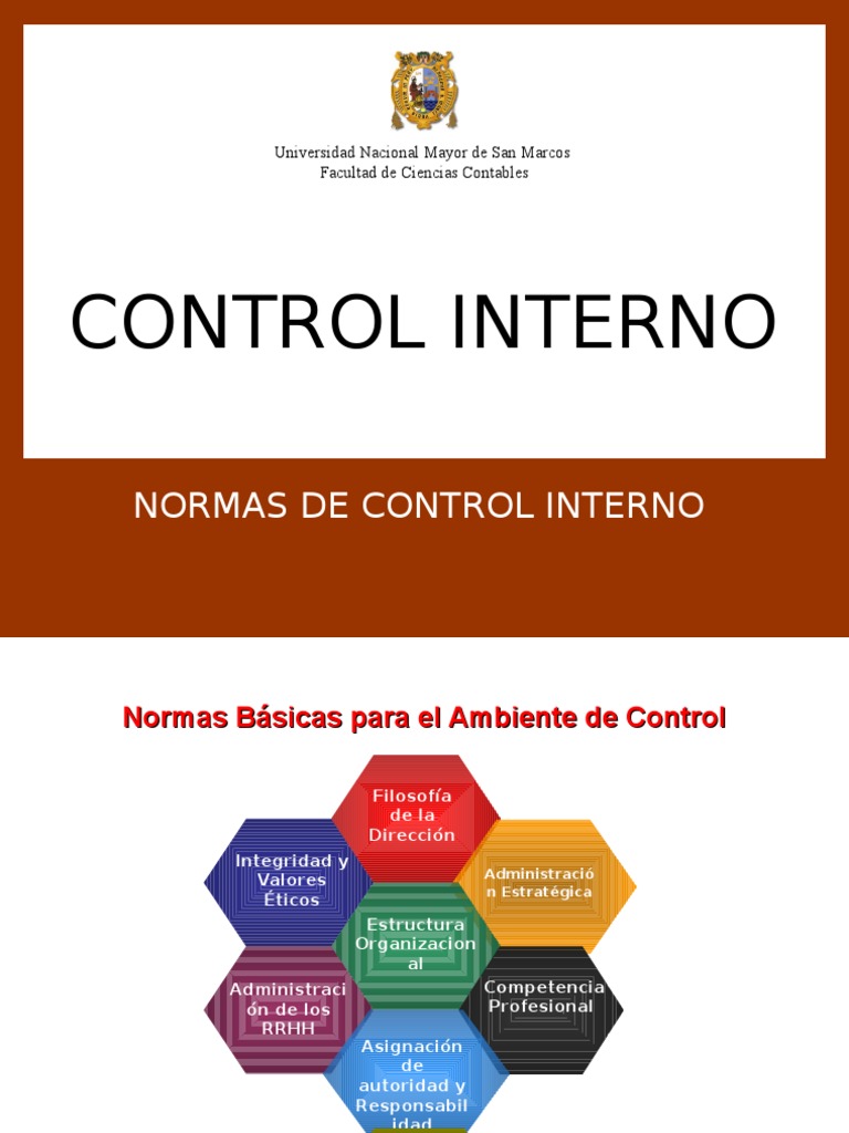 Normas Control Interno | PDF | Información | Gestión de recursos humanos