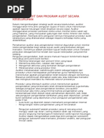 Download STRATEGI AUDIT DAN PROGRAM AUDIT SECARA KESELURUHAN  by Windaliana Masitah SN314002479 doc pdf