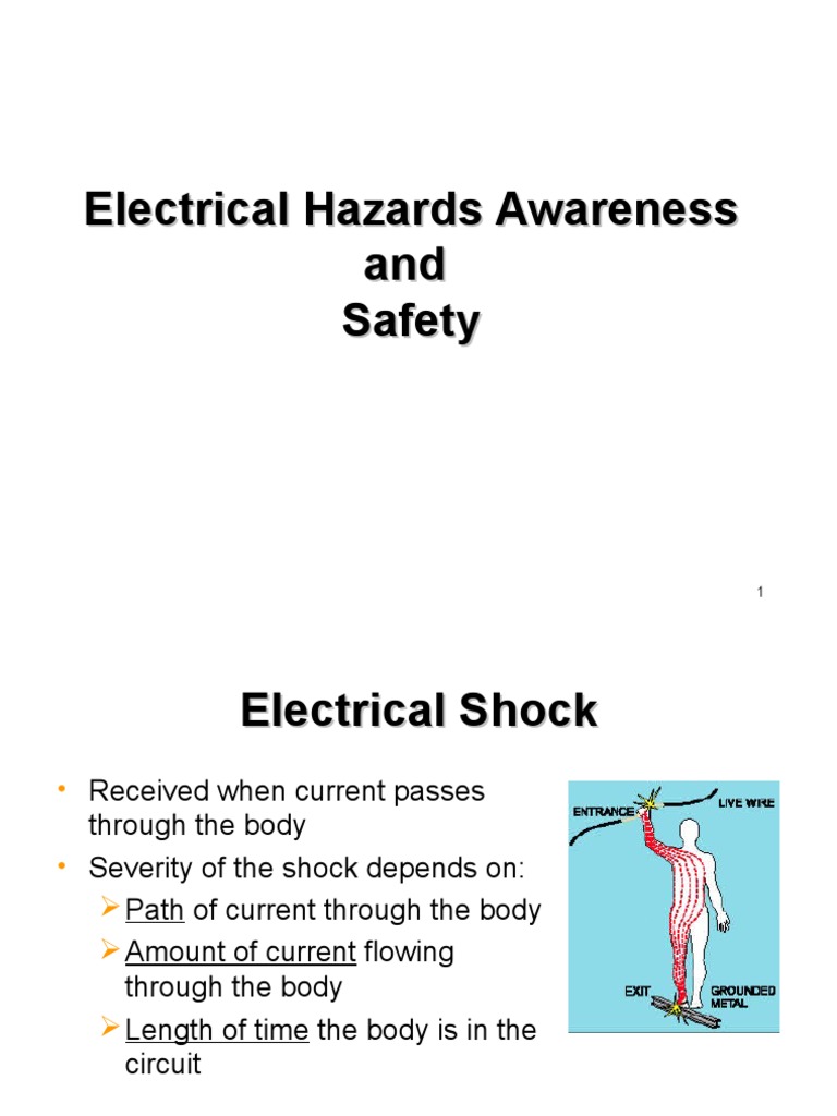 Electrical Safety Awareness Guide | PDF | Electric Shock | Electrical ...
