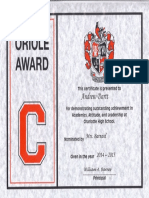Oriole Award