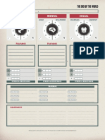 End of the World Character Sheet Print Quality