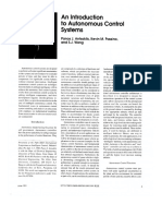 An Introduction to Autonomous Control Systems