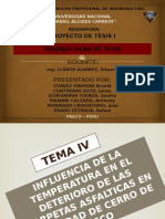  TEMA COMPORTAMIENTO DE LA CARPETA ASFÁLTICA DEBIDO A LA INFLUENCIA DE LA TEMPERATURA