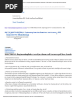 Download 200 TOP MOST ELECTRICAL Engineering Interview Questions and Answers - EEE Electrical Engineering Interview Questions by Ohm Kumar SN314015729 doc pdf