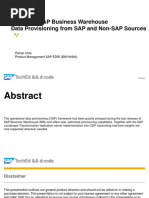 SAP Business Warehouse Data Provisioning From SAP and Non-SAP Sources