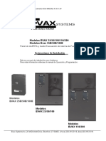 Manual Evax Audio Convencional 24VDC
