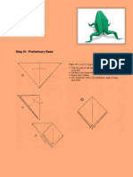 Origami Frog: Step 01-Preliminary Base