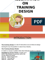 Presentation On Training Design