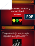 Temperamento, Carácter y Personalidad