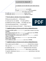 Présent Du Subjonctif - Cm2 - Exercices Corrigés - Conjugaison - Cycle 3