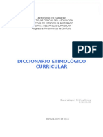 Fundamentos - Diccionario Etimologico Curricular
